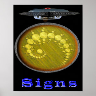 Skörden cirklar designer poster