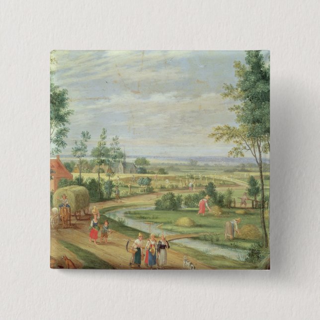 Skörden eller sommar knapp (Framsida)