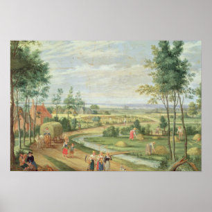 Skörden eller sommaren poster