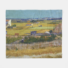 Skörden vid La Crau Vincent Van Gogh Fleecefilt