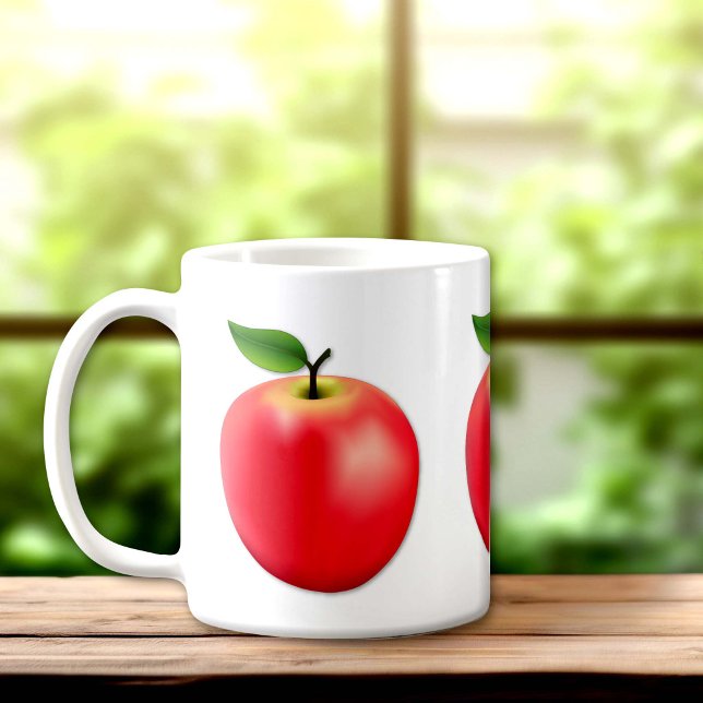 Skördesäsong Äpple Kaffemugg (Harvest Season Apple Coffee Mug. An original drawing from my garden. )