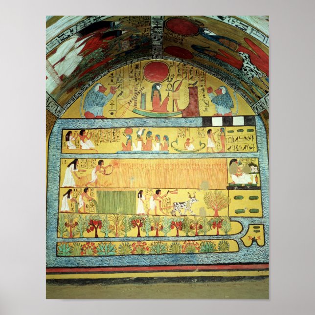 Skördescenen på Öster-muren Poster (Framsidan)