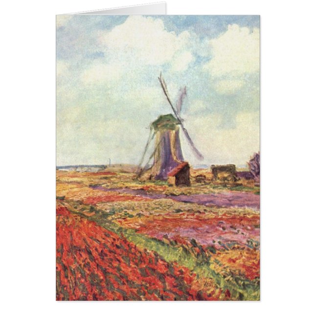 Skördfält - Monet Hälsningskort (Framsidan)