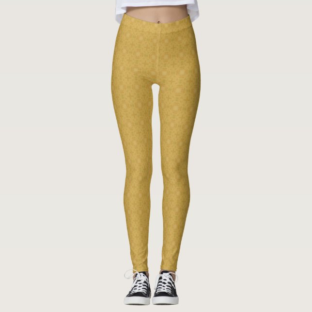 Skördgulddamasker Leggings (Framsida)