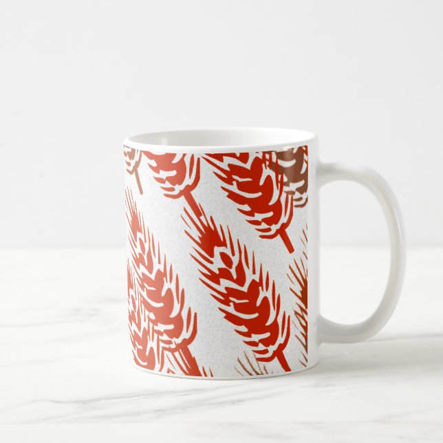 skördmönster med vete kaffemugg (Höger)
