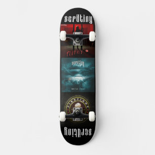 Skornigt skateboard