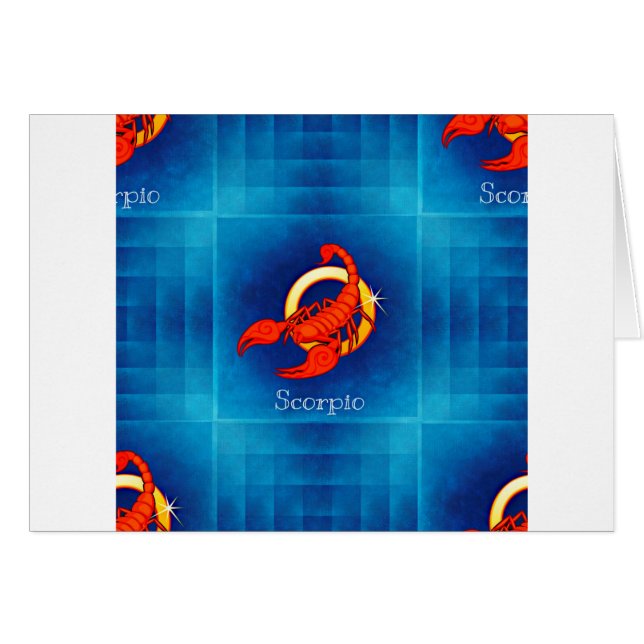 skorpidohoroscope hälsningskort (Framsidan Horizontal)