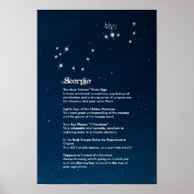 Skorpioegenskaper Poster