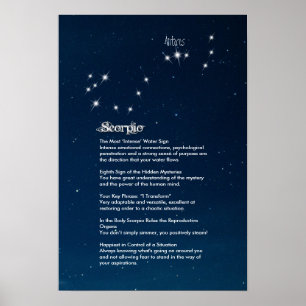 Skorpioegenskaper Poster