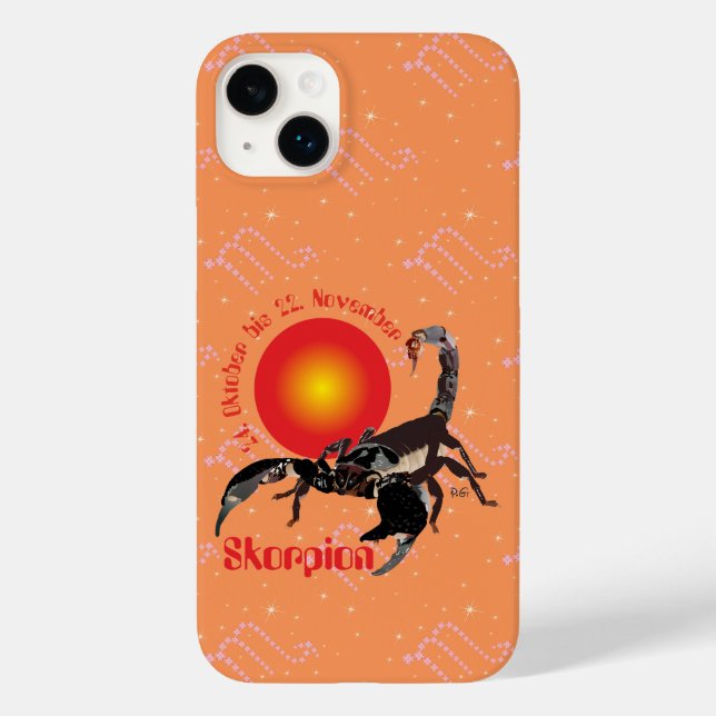 Skorpion 24. Okt. - 22. Nov. Apple iPhone Hülle (Baksida)