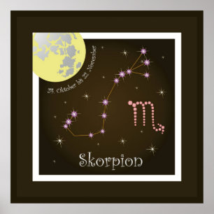 Skorpion 24. Oktober bis 22. Poster i november