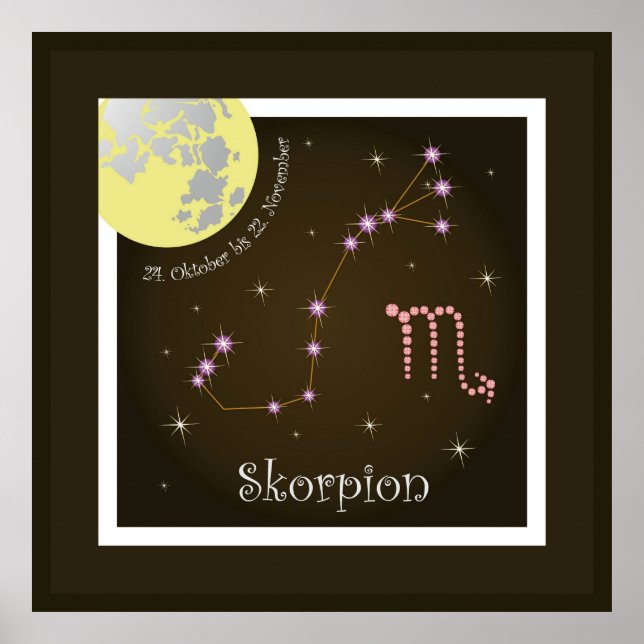 Skorpion 24. Oktober bis 22. Poster i november (Framsidan)