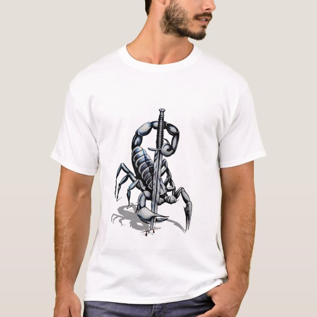 Skorpion, 3D-illustration T-Shirt (Framsida)