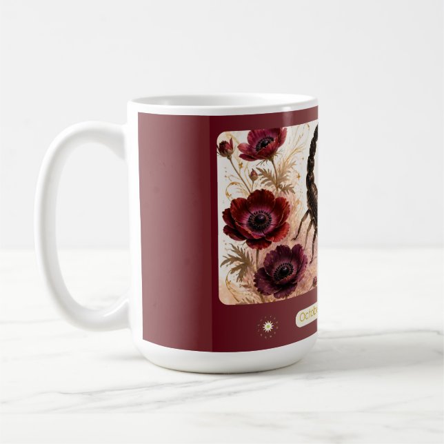 Skorpion Anemon Art Nouveau Mugg (Vänster)