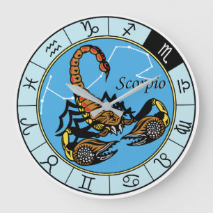 Skorpion astrologiska tecken på zodiak stor klocka
