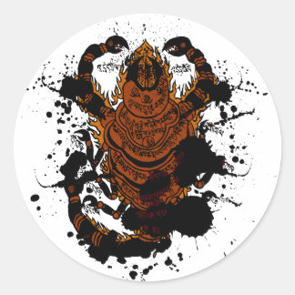 Skorpion charm runt klistermärke