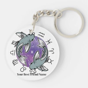 Skorpion & Fiskarna Zodiak Akrylnyckelring