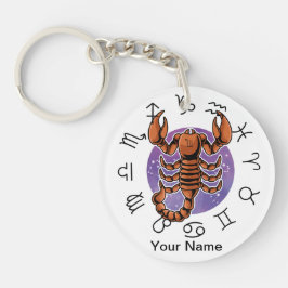 Skorpion & Fiskarna Zodiak Akrylnyckelring