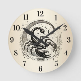 Skorpion Halvmåne Astrologi Zodiak Skorpionen Rund Klocka