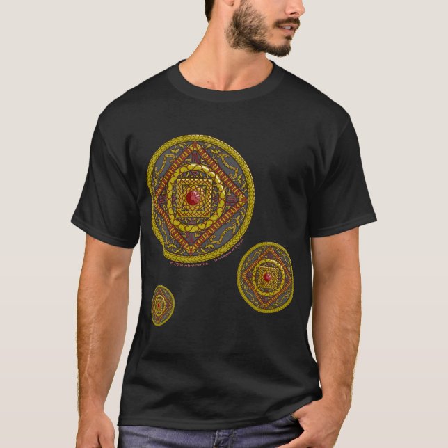 Skorpion Mandala Herr Svart Tröja (Framsida)