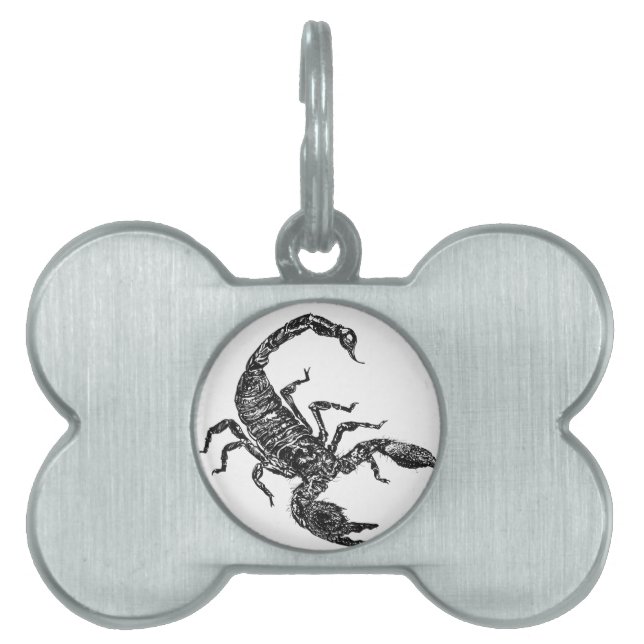 Skorpion Namnbricka Husdjur (Framsidan)