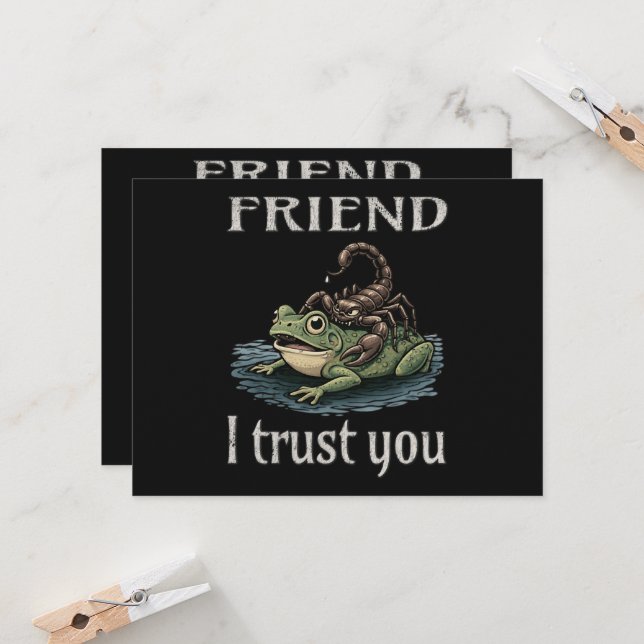 Skorpion och Groda - Vän, jag litar på dig Inbjudningar (Fram/Back In Situ)