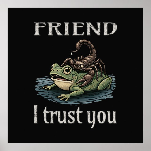 Skorpion och Groda - Vän, jag litar på dig Poster (Framsidan)