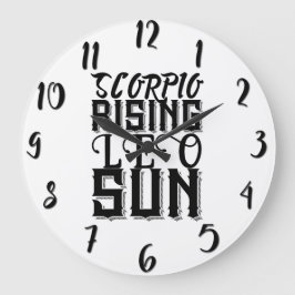 Skorpion Rising Lejon Solen Astrologi Horoskop Zod Stor Klocka