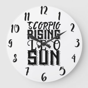 Skorpion Rising Lejon Solen Astrologi Horoskop Zod Stor Klocka