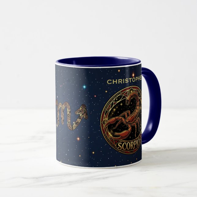 Skorpion Skorpion Zodiak Symbol Mugg (Framsida höger)