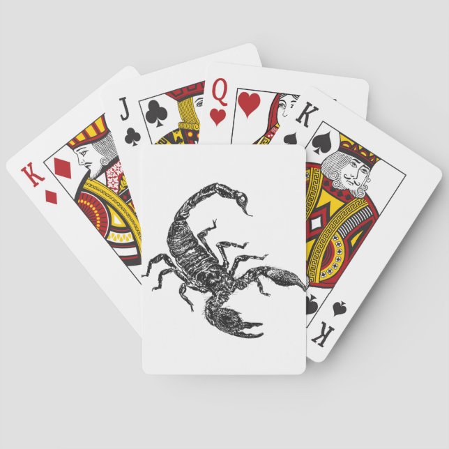 Skorpion Spel Kort (Baksidan)