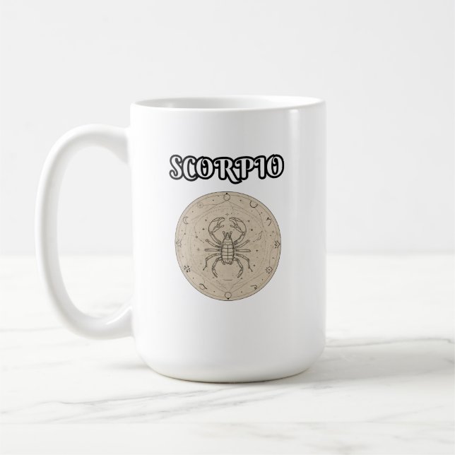 skorpion stjärntecken kaffemugg (Vänster)