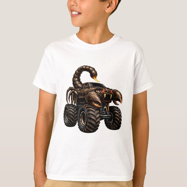 Skorpion Style Off-Road Monster Truck T Shirt (Framsida)