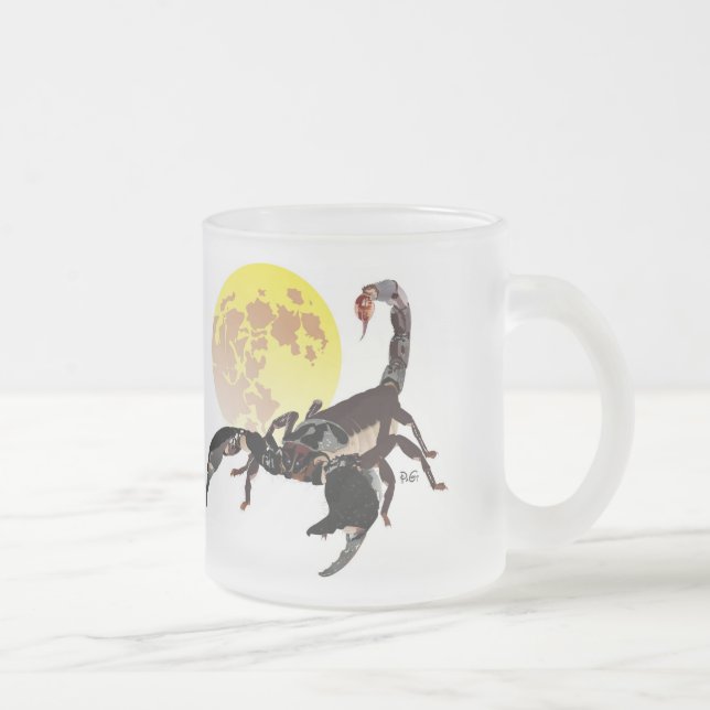 Skorpion  Tasse Frostad Glasmugg (Höger)