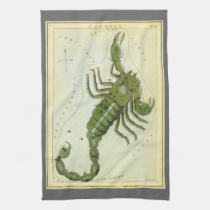 Skorpion, Urania's Mirror antika stjärnbild Kökshandduk