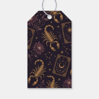 Skorpion Vintage Tarot Presentkort Presentetikett