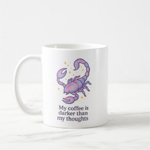 Skorpion Zodiac Mugg – Min Kaffe är Mörkare Än Min