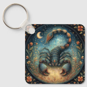 Skorpion Zodiak Astrologi Tecken Celestial Födelse Nyckelring