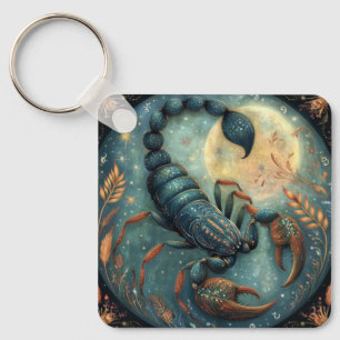 Skorpion Zodiak Astrologi Tecken Mystisk Födelseda Nyckelring
