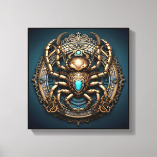 Skorpion Zodiak Konst Canvas – Mechanica Astralis