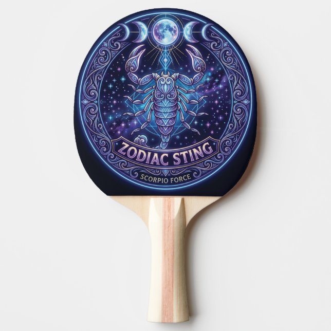 Skorpion Zodiak Sting Celestialt Grafiskt Uttryck Pingisracket (Framsidan)