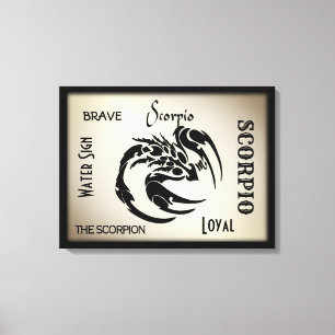 Skorpion Zodiak Symbol Canvastryck
