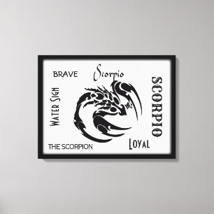 Skorpion Zodiakussymbol Canvastryck