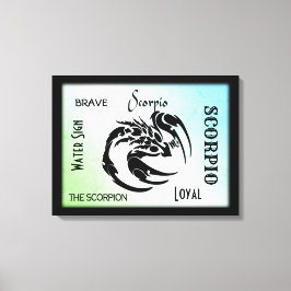 Skorpion Zodiakussymbol Canvastryck