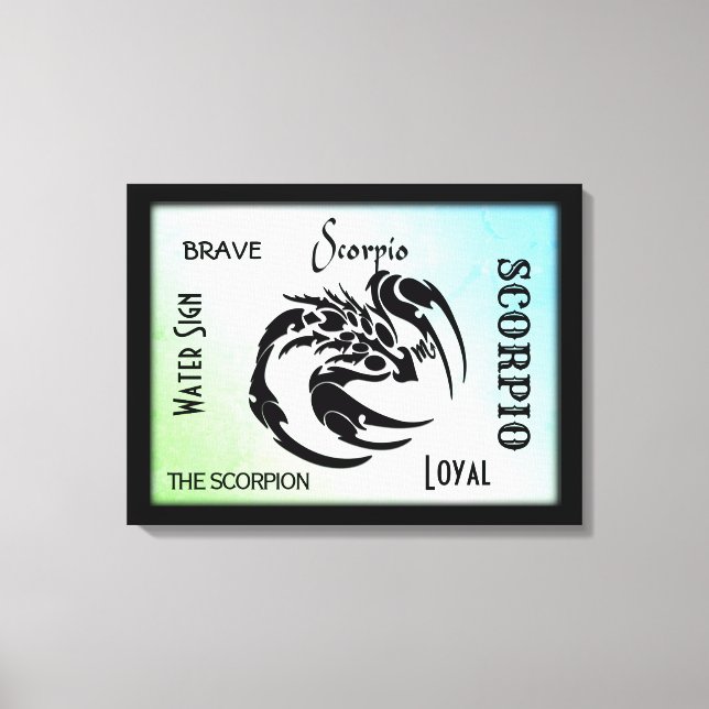 Skorpion Zodiakussymbol Canvastryck (Framsida)