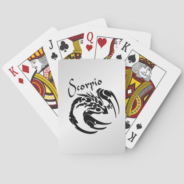 Skorpion Zodiakussymbol och tecken Casinokort (Baksidan)