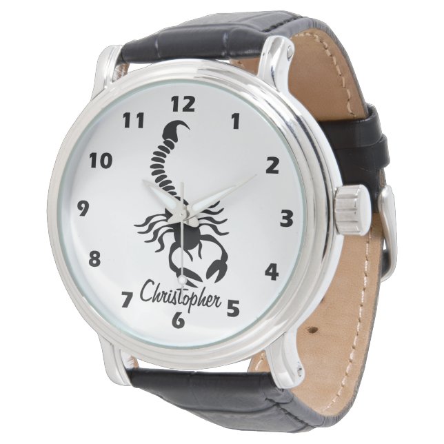 Skorpiondesign Personlig Armbandsur (Vinklad)