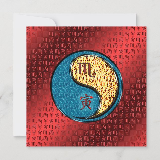 Skorpionen & Eld Tiger Kort (Framsida)