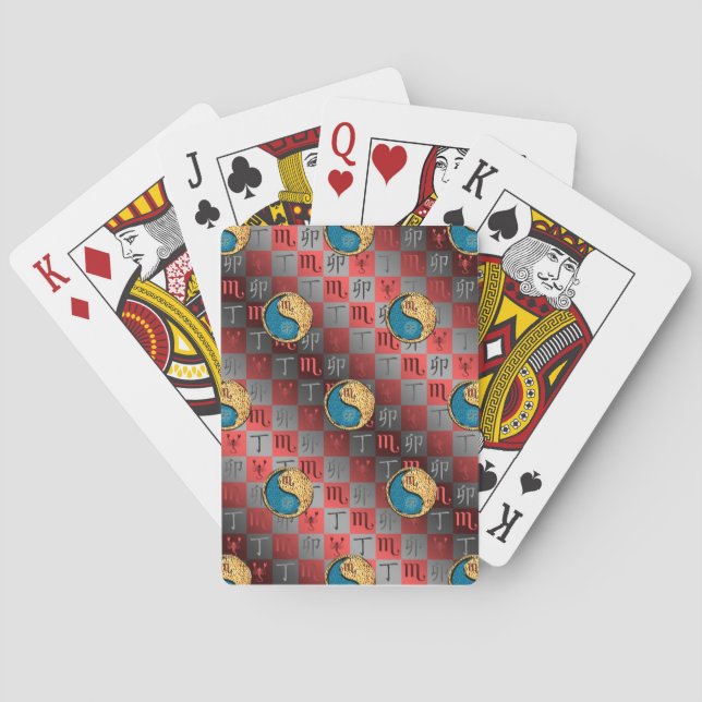 Skorpionen & Eldsrabbe Casinokort (Baksidan)