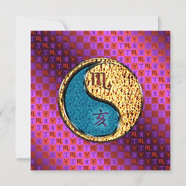 Skorpionen & Eldsvinet Kort (Framsida)